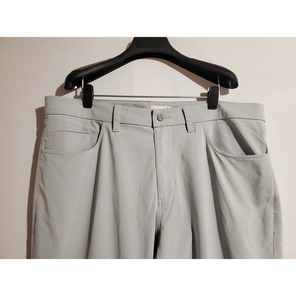 Tasc Performance Tailored Pants Mens Size 38 Gray Straight Leg Bamboo Blend - Picture 3 of 11